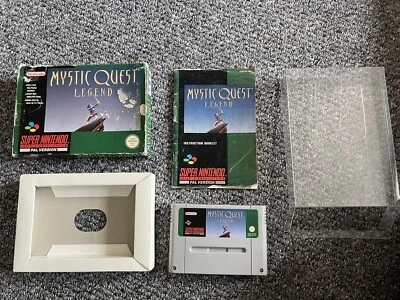 Mystic Quest Legend for Super Nintendo SNES PAL UK Boxed,rare. mystic quest snes - Image 1 of 4