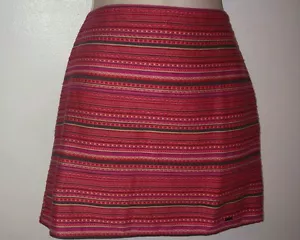 Neu mit Etikett Hollister Rock rosa/grau gestreift Druck Größe 3 - Bild 1 von 3