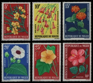 Níger 1964 - Mi-N.o 61-66 ** - Estampillada sin montar o nunca montada - Flores / Flores - Imagen 1 de 1