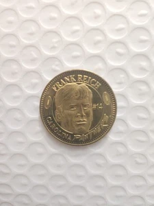 Moneda de latón 1996 Pinnacle Mint Collection Frank Reich Carolina Panthers - Imagen 1 de 2
