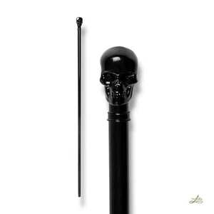 Alexander McQueen Dandy Black Skull Cane - Schwarz, One Size, Made in Italy - Bild 1 von 20