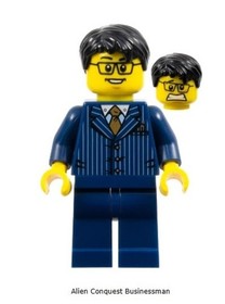 LEGO Alien Conquest ~  (ac004) Alien Conquest Businessman Minifigure #7051 - New