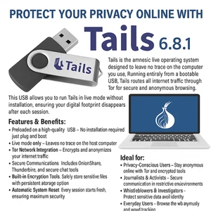 Privacy Operating System  Bootable 8GB USB - Foto 1 di 2