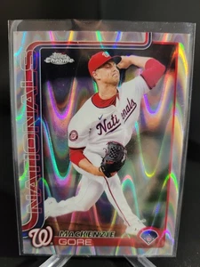 2025 Topps Chrome - MacKenzie Gore RayWave rifrattore #160 Nationals - Foto 1 di 4