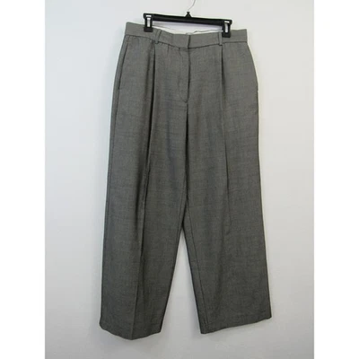 Sandro US 10 Gris Pierna Recta Pantalón Pierna Ancha Gris Lana Virgen Foto 1 de 4