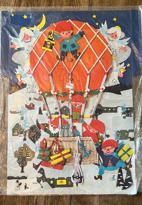 VTG Scandinavian Christmas Advent Calendar Gemo Jointed Denmark New Sealed 6710 - Image 1 of 4