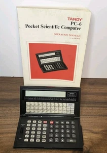 Tandy 1986 PC-6 Pocket Scientific Computer New Batteries 26-3672 With Manual - Picture 1 of 12