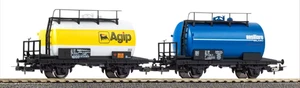PIKO HOBBY 28330 Set 2 carri Z 2 assi, “Agip” bianco  + “Ausliare Milano" blu FS - Imagen 1 de 1