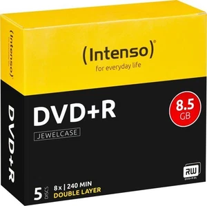 Intenso DVD+R 8.5 GB DL 8x, 5er Jewelcase - Bild 1 von 1