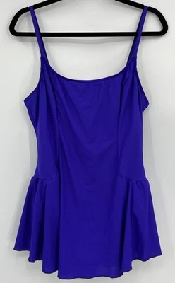 Traje de baño vintage Sporting Life by Catalina con falda mameluco talla 18 una pieza Foto 1 de 4