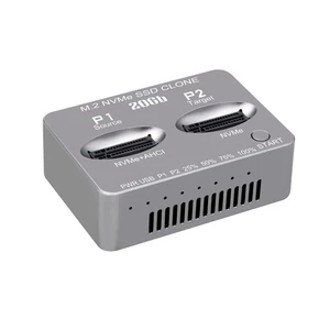 Dual-Bay External Hard Disk Box Gen2X 20Gbps Solid Disk Case M.2 M.3 NVME PCI-E - Photo 1/12