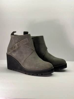 Avant-Garde EILEEN FISHER Gamuza Cuña Botines 8.5 Silencioso Lujo-Lagenlook Foto 1 de 4