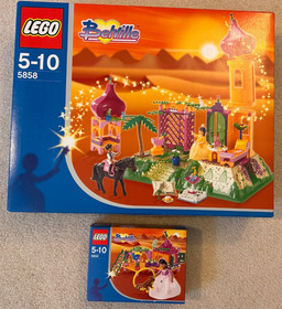 Vintage Lego Belville set 5858 - The Golden Palace with BONUS set 5856; in boxes