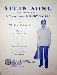 Noten: STEIN SONG (University of Maine) Featured by Rudy Vallee: ©1930 - Bild 1 von 3