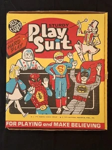 Vintage Ben Cooper Spider-man Play Suit Clean Mask &Orig Box 1975 Costume M 8-10 - Picture 1 of 24