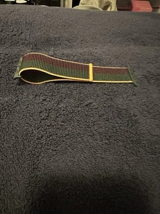Apple Brand Sport Loop Watch Band Two Tone Green And Plum 45mm - Photo 1 sur 3