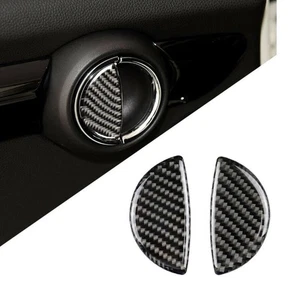 2pcs Carbon Fiber Door Handle Cover Trim For Mini Cooper R55 R56 R60/R61 F55 - Picture 1 of 12