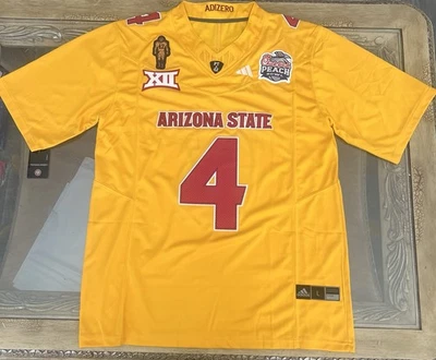 Camiseta Cam Skattebo NUEVA Para Hombres Grande Amarilla Roja Arizona State Sun Giants Envíos a EE. UU. Foto 1 de 4