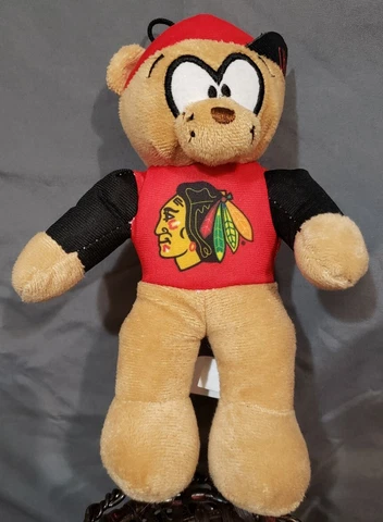 Chicago Blackhawks Hockey NHL Good Stuff Plush Souvenir Mascot Stuffed Bear Cover