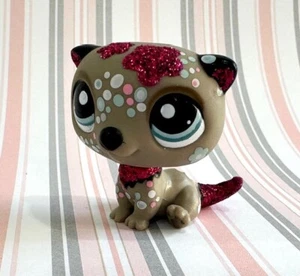 LPS Habro Gray Pink Glitter Sea Otter #2152 -AUTHENTIC Littlest Pet Shop - Picture 1 of 10
