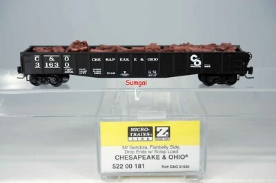MTL 522-00-181 Chesapeake & Ohio 50' Gondola MICRO-TRAINS LINE Z Scale Z Gauge - Image 1 of 3