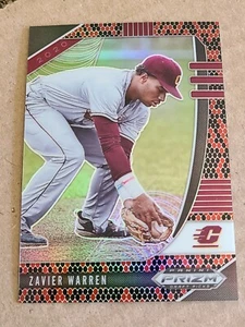 Zavier Warren 2020 Panini Prizm Draft Pick Snakeskin Print 24/25 Brewers - Picture 1 of 10