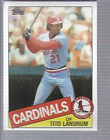 1985 Topps Baseball #33 Tito Landrum