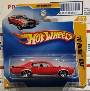 2009 HOT WHEELS '70 BUICK GSX, RED, #07/42 HW PREMIERE, SHORT CARD - Picture 1 of 6