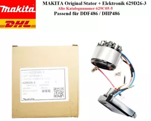 Estator completo electrónico ORGINAL Makita adecuado para DDF486 DHP486 629D26-5 - Imagen 1 de 11
