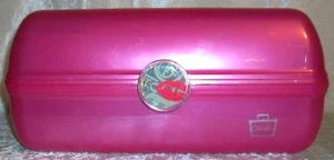 Vintage Hot Pink Pearl Caboodles Kosmetik Make-up Organizer Reisekoffer 5626 - Bild 1 von 24