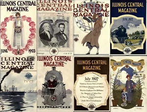 108 Old Rare Issues of Illinois Central Employee's Magazines (1914-1923) on DVD - Picture 1 of 12