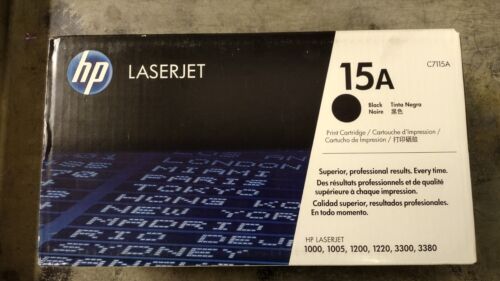 Genuine HP 15A (C7115A) Black Toner Cartridge HP LaserJet 1000 1200 3300 - New