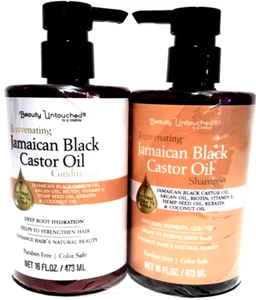 Champú y acondicionador Beauty Untouched Jamaican Black Ricino Oil 16 oz cada uno, ¡NUEVO!! - Imagen 1 de 3