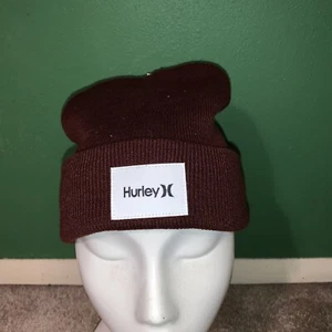 Beanie marrone scuro nuovo con etichette Hurley - Foto 1 di 2