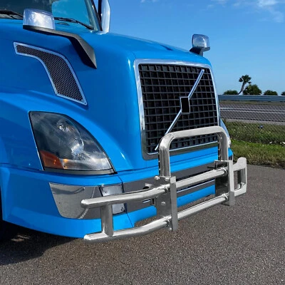 Deer Guard & Brackets For Volvo VN/VNL 2004-2017 Front Bumper Semi Truck Chrome Foto 1 de 4