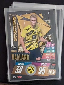 Erling Haaland Topps Match Attax 2020/21 Gold Limited Edition selten LE9G Neu - Bild 1 von 1