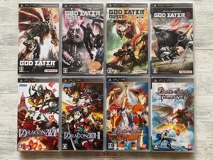 SONY PSP God Eater & Burst & God Eater 2 & 7th Dragon 2020 ⅠⅡ & Battle Spirits - Picture 1 of 18