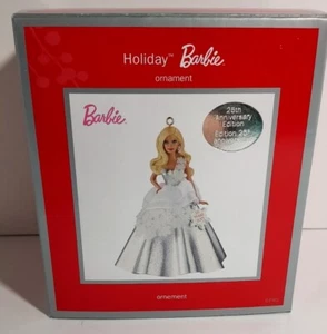 2013 Carlton American Greetings Holiday Barbie 25th Anniversary Ornament NEW - Picture 1 of 4
