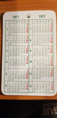 Rolex Calendario 1977/77 dorado mapa del mundo imagen en buen estado Foto 1 de 2