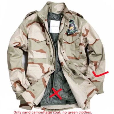 M65 Field Jacket 4 Colors Military Windbreaker Pockets Vintage Casual Coat Top - Image 1 of 4