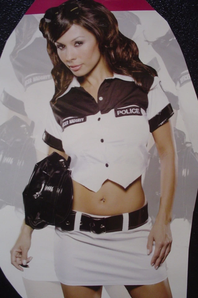 SEXY WOMEN'S POLICE  COSTUME SIZE MEDIUM/LARGE - Image 1 of 1