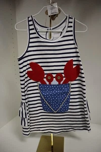 Mud Pie Striped Crab Dress Sz 4T NWT *Cute* - Picture 1 of 1