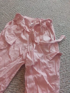Girls Size 16 Cargo Pants From Justice, Pink,Preowned - Picture 1 of 6