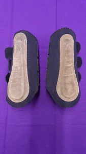 Black & Brown Pony Size Horse Tendon Boots - Picture 1 of 5