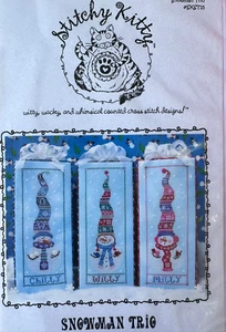 Snowman Trio Stitchy Kitty disegni kit parziale - Foto 1 di 4