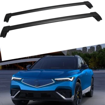 Barra transversal negra compatible con riel de portaequipajes de techo ajustable Acura zdx 2024 Foto 1 de 4