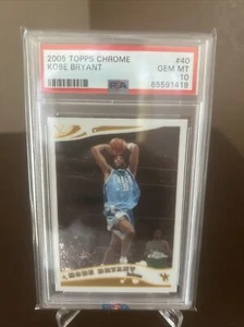 Kobe Bryant 2005-06 Topps cromo #40 PSA 10 Lakers gema como nuevo - Imagen 1 de 3