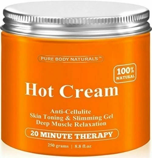 Cellulite Muscle Relaxation Cream 100 Natural 8.8 Oz by Pure Body Naturals