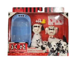 Disney 101 Dalmatians Bathtime Jewel and Dipstick Playset Figures NEW RARE VTG - Picture 1 of 7