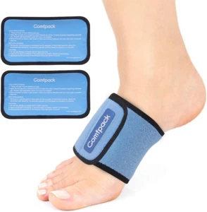 Cold Therapy Wrap with 2 Packs for Pain Relief, Reusable Gel Ice Packs for Foot - Picture 1 of 12